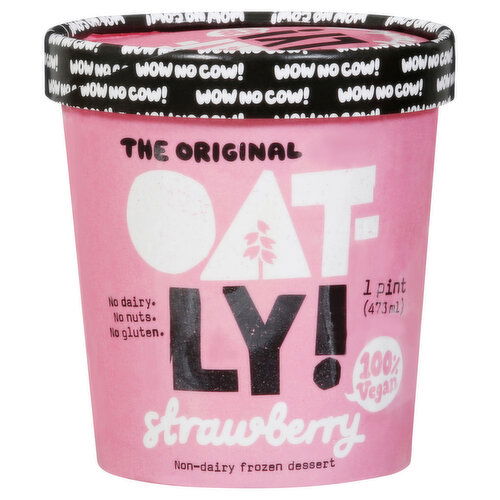 Oatly Frozen Dessert, Non-Dairy, Strawberry - 1 Pint