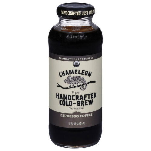 Chameleon Coffee, Organic, Handcrafted Cold-Brew, Unsweetened, Espresso