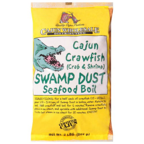 Cajun Wholesale Distributing Seafood Boil, Cajun Crawfish Swamp Dust