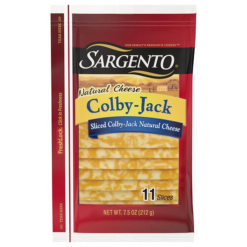 Sargento Cheese Slices, Natural, Colby-Jack