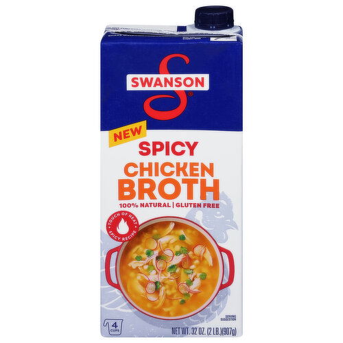 Swanson Spicy Chicken Broth - 32 Ounce