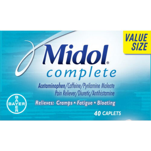 Midol Multi-Symptom Relief, Complete, Caplets