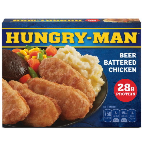 Hungry-Man Beer Battered Chicken Frozen Dinner