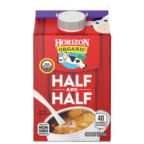 Horizon Organic Organic, Ultra-Pasteurized, Half & Half