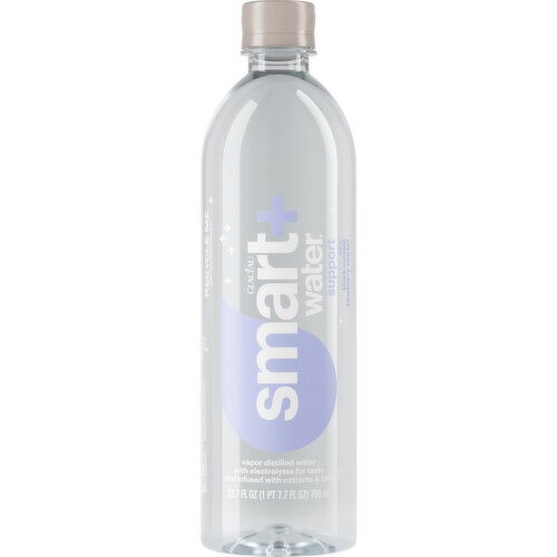 smartwater Smartwater+ Support, Black Currant Blueberry Bottle