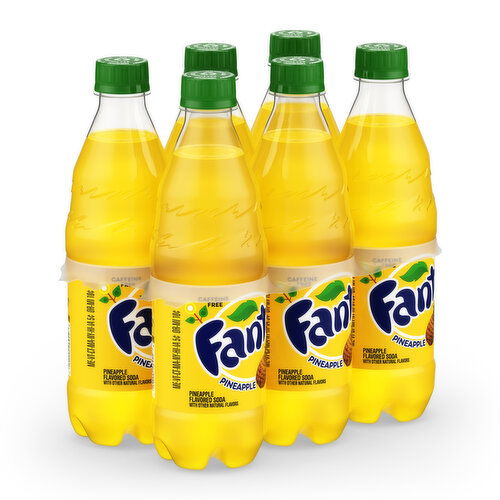 Fanta  Pineapple Soda Fruit Flavored Soft Drink