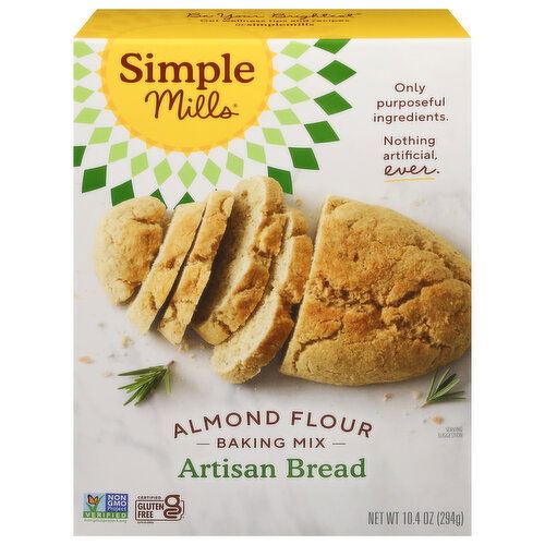 Simple Mills Baking Mix, Artisan Bread, Almond Flour