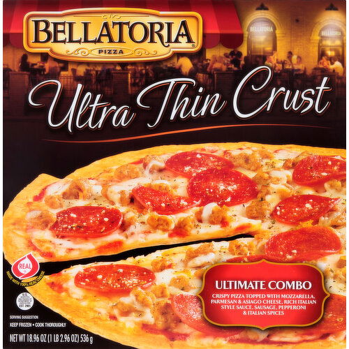 Bellatoria Pizza, Ultra Thin Crust, Ultimate Combo