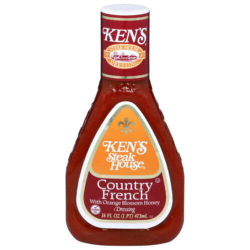 Ken's Steak House Country French with Orange Blossom Honey Dressing - 16 Fluid Ounce