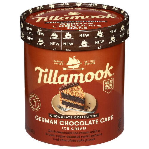 Tillamook Ice Cream, German Chocolate Cake