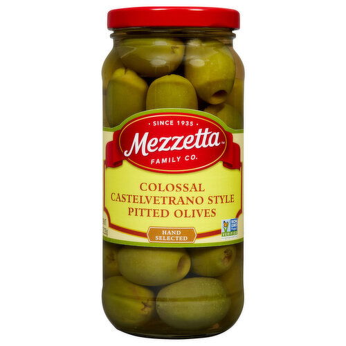 Mezzetta Olives, Colossal Castelvetrano Style, Pitted