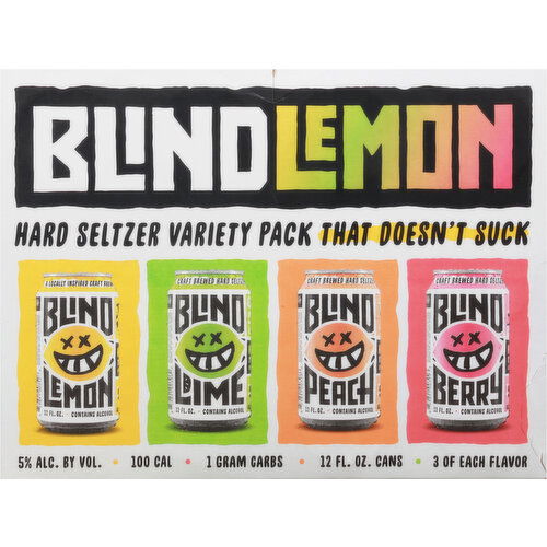 Blind Lemon Hard Seltzer, Variety Pack