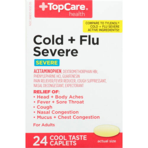 TopCare Cold + Flu Severe, Caplets