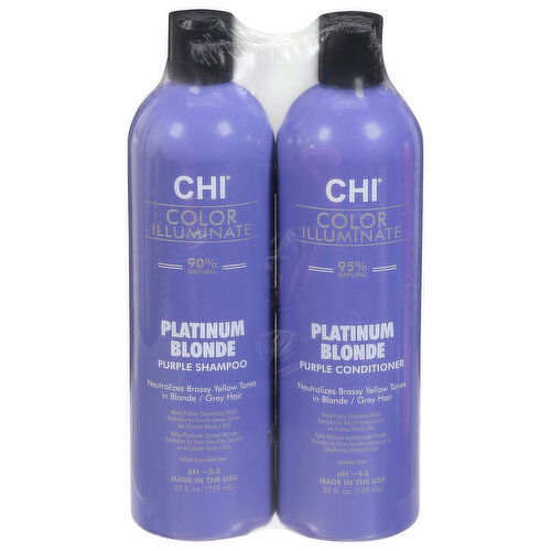 Chi Shampoo & Conditioner, Purple, Platinum Blonde