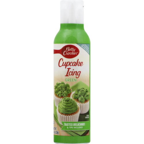 Betty Crocker Cupcake Icing, Green - 8.4 Ounce