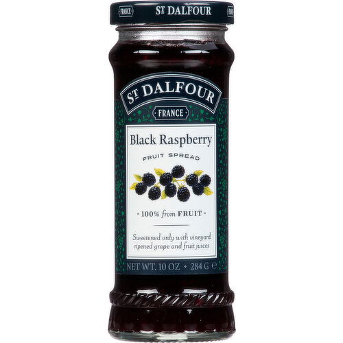 St Dalfour Fruit Spread, Black Raspberry