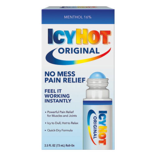 Icy Hot Pain Relief, No Mess, Roll-On