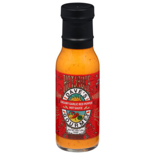 Dave's Gourmet Hot Sauce, Creamy Garlic Red Pepper