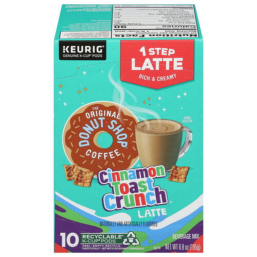 The Original Donut Shop Coffee Beverage Mix, Cinnamon Toast Crunch Latte, K-Cup Pods