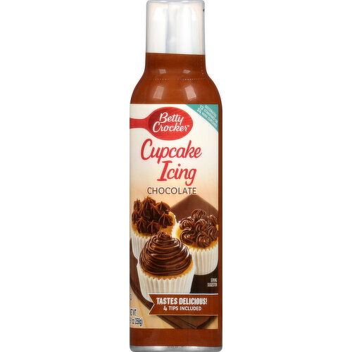Betty Crocker Cupcake Icing, Chocolate - 9.1 Ounce