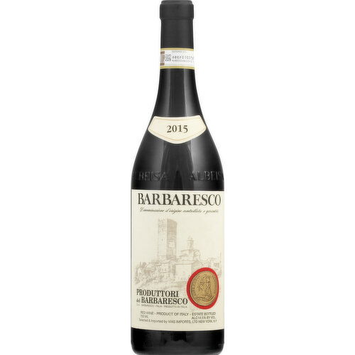 Barbaresco Red Wine, 2015