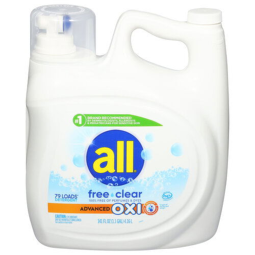All Free Clear Advanced Oxi Detergent - 141 Fluid Ounce