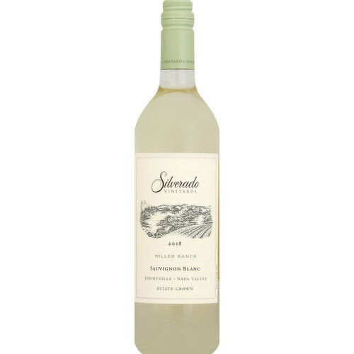 Silverado Vineyards Sauvignon Blanc, Miller Ranch, 2018