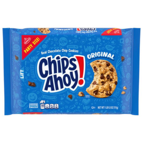 CHIPS AHOY! Original Chocolate Chip Cookies, Party Size, 25.3 oz