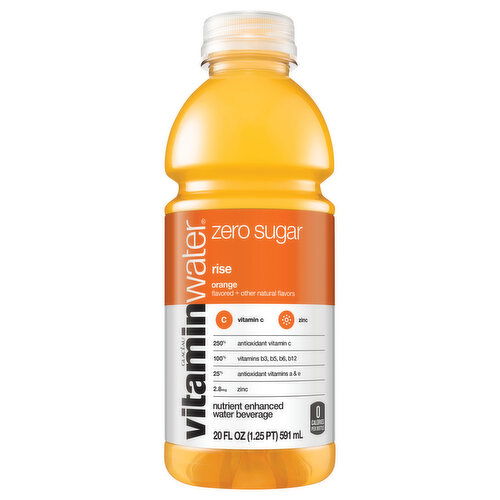 vitaminwater  Sugar Rise, Electrolyte Enhanced Water W/ Vitamins, Orange Drink