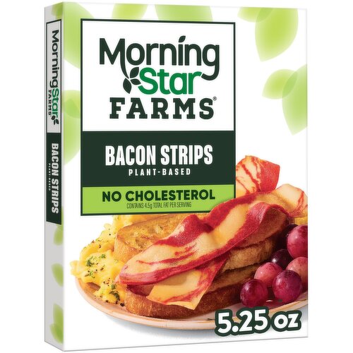 MorningStar Farms Plant Based Bacon Strips, Original - 5.25 Ounce