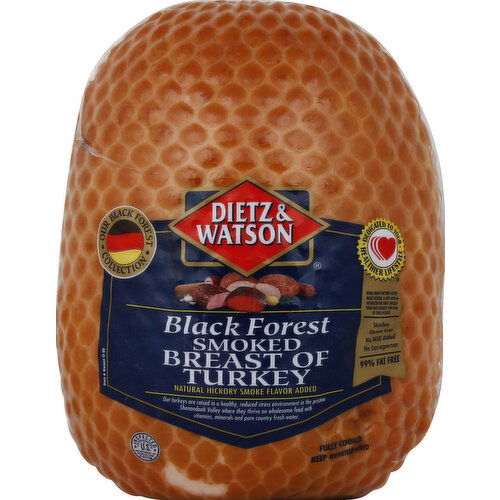 Dietz & Watson Breast of Turkey, Black Forest, Smoked