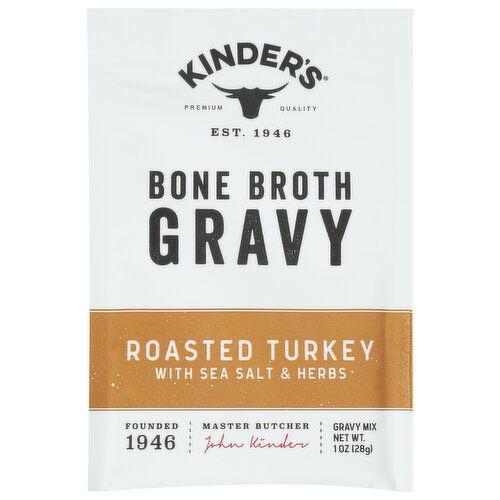 Kinder's Gravy, Bone Broth, Roasted Turkey