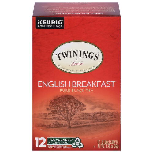 Twinings Black Tea English Breakfast K Cup Pods FRESH by Brookshire s