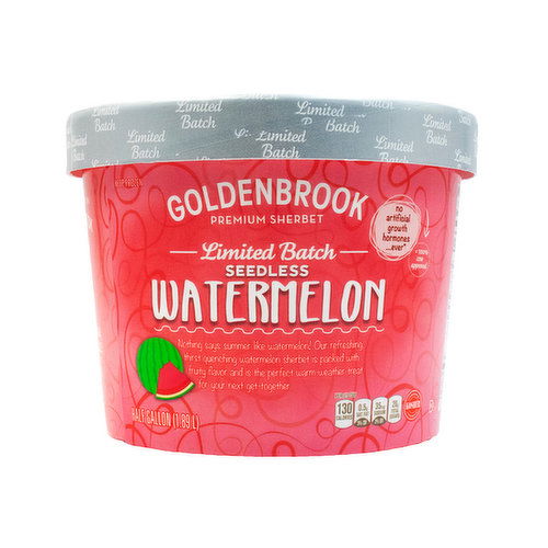 Goldenbrook Limited Batch Seedless Watermelon Ice Cream