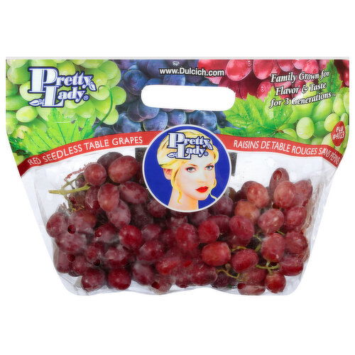 Pretty Lady Table Grapes, Red, Seedless