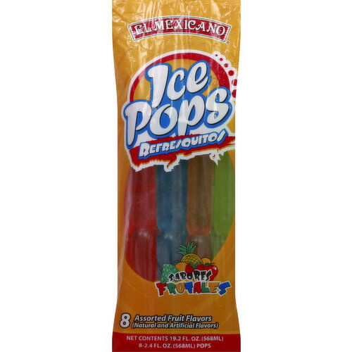 El Mexicano Ice Pops, Assorted Fruit