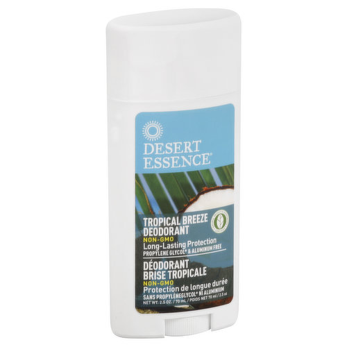 Desert Essence Deodorant, Tropical Breeze