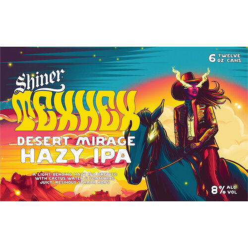 Shiner Beer, Desert Mirage Hazy IPA, Texhex