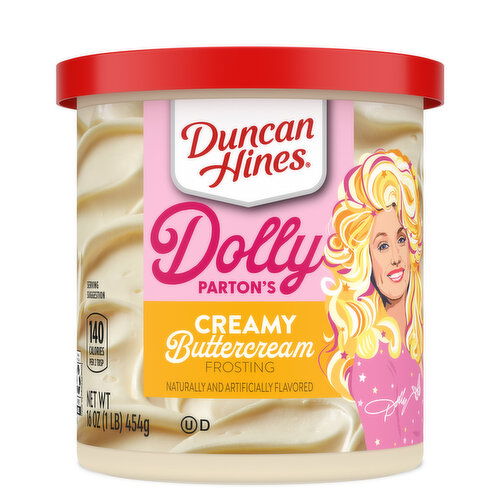 Duncan Hines Dolly Parton's Favorite Creamy Buttercream Flavored Cake Frosting