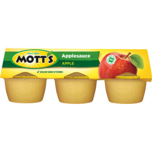 Mott's Applesauce, Apple, 6 Pack