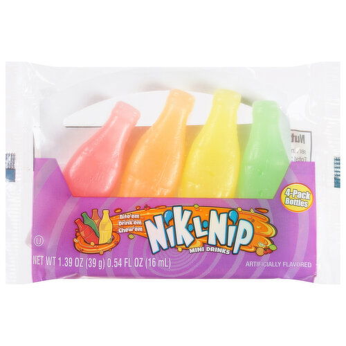 Nik L Nip Mini Drinks, 4-Pack Bottles - 4 Each