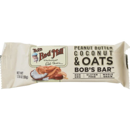 Bob's Red Mill Bob's Bar, Peanut Butter Coconut & Oats - 1.76 Ounce