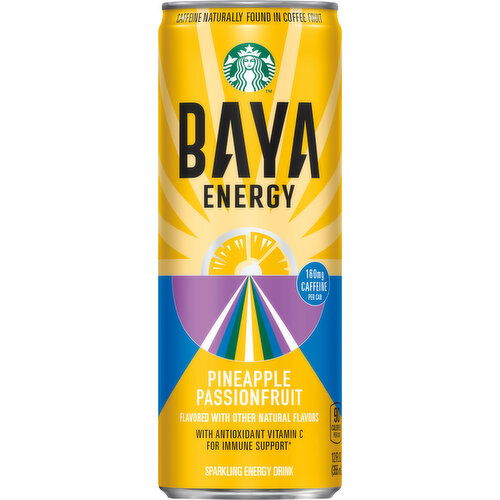 Starbucks Sparkling Energy Drink, Pineapple Passionfruit