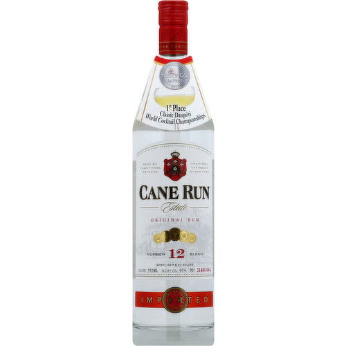 Cane Run Rum, Original, Imported