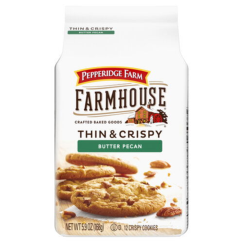 Pepperidge Farm Cookies, Butter Pecan, Thin & Crispy