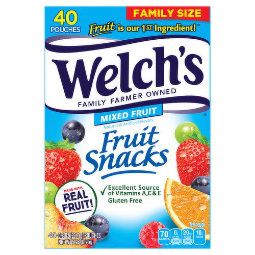 Welch's Fruit Snacks, Mixed Fruit, Family Size