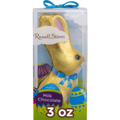 Russell Stover Easter Bunny Hollow Milk Chocolate Candy Rabbit