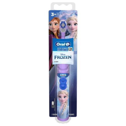 Oral-B 3+ Yrs Soft Disney Frozen Battery Toothbrush - 1 Each