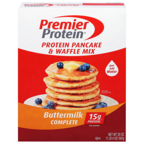 Premier Protein Pancake & Waffle Mix, Buttermilk Complete