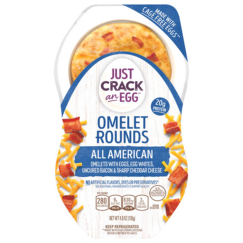 Just Crack an Egg Omelet Rounds, All American